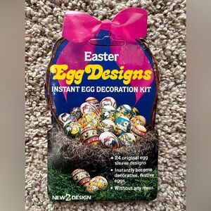 Vintage 1984 Easter Egg Designs Instant Egg Decoration Kit New unused
